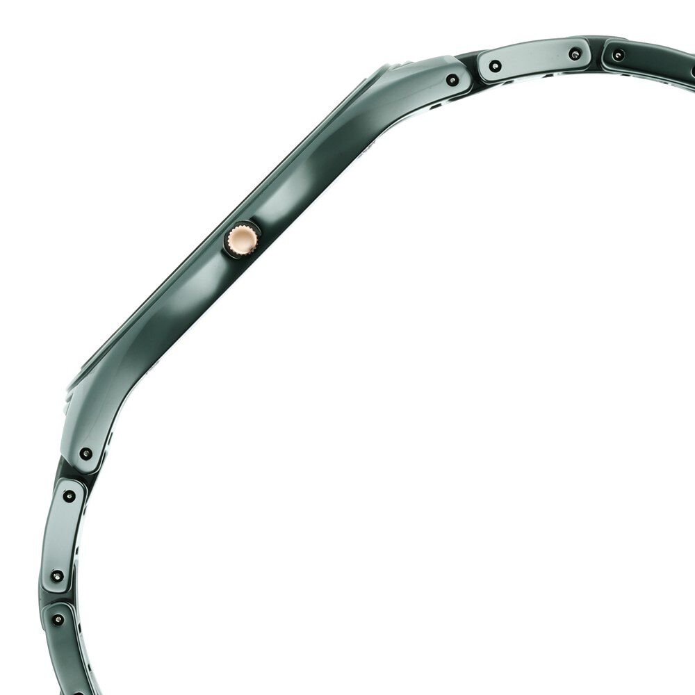 Buy Online Titan Edge Ceramic Green Dial Analog Ceramic Strap