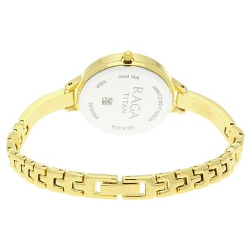 Titan Raga Viva Champagne Dial Analog with Date Strap watch for Women