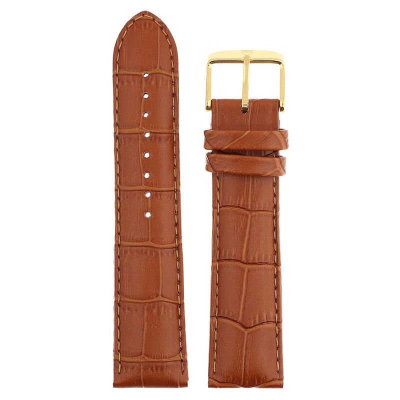 22 mm Tan Genuine Leather Straps for Men - image number 0