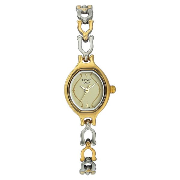 Titan Quartz Analog Champagne Dial Watch for Women - image number 0