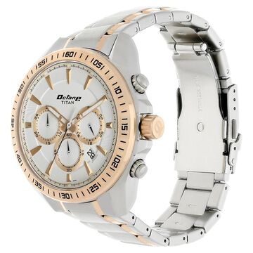 Titan Octane White Dial Chrono Stainless Strap watch for Men