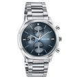 Sonata Festive Quartz Multifunction Blue Dial Silver Metal Strap Watch For Men - image number 1