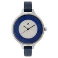 Fastrack Quartz Analog Beige Dial Leather Strap Watch for Girls
