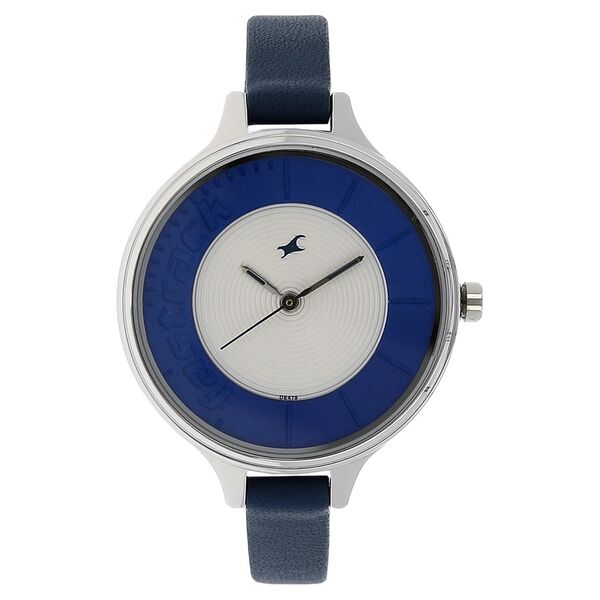 Fastrack Quartz Analog Bicolour Dial Leather Strap Watch for Girls - image number 0