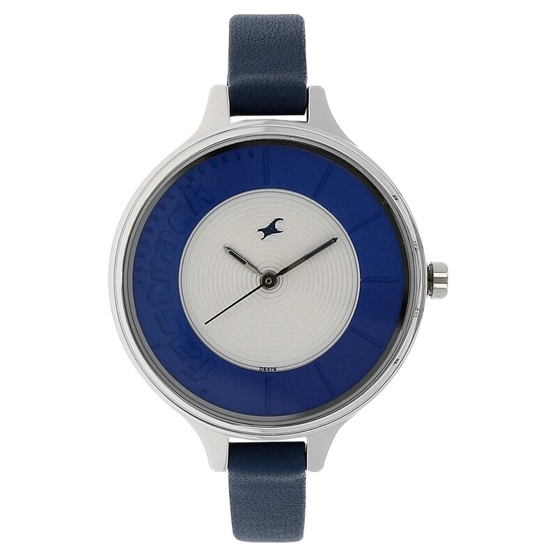 Fastrack Quartz Analog Bicolour Dial Leather Strap Watch for Girls