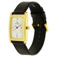 Titan Rectangle White Dial Analog with Date Leather Strap watch for Men - image number 1