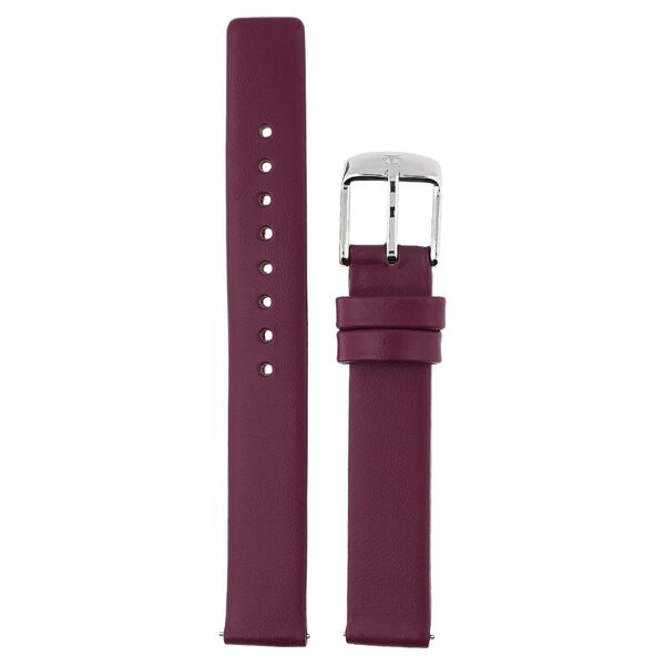 16 mm Maroon Genuine Leather Strap for Women - image number 0