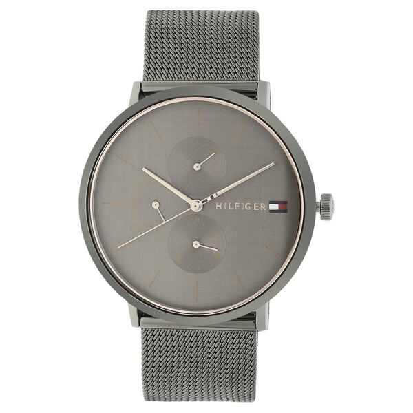 Buy Online Tommy Hilfiger Quartz Multifunction Grey Dial Stainless ...