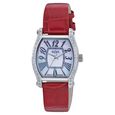 Xylys Swiss Analog Red Leather Strap and Mother of Pearl Dial Watch For Women - image number 0