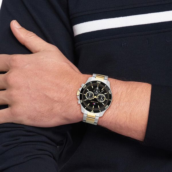 Tommy Hilfiger Quartz Multifunction Black Stainless Steel Strap for Men - image number 3