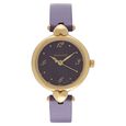 Sonata Quartz Analog Purple Dial Stainless Steel Strap Watch for Women