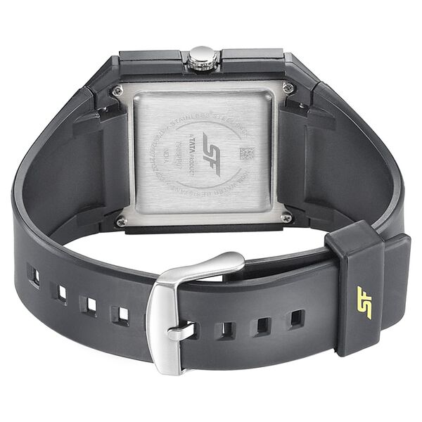 SF Turbo Quartz Analog Black Dial PU Strap Watch for Men - image number 3