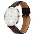 Titan Elegance Analog with Small Second and White Dial Brown Leather Strap Watch for Men - image number 4