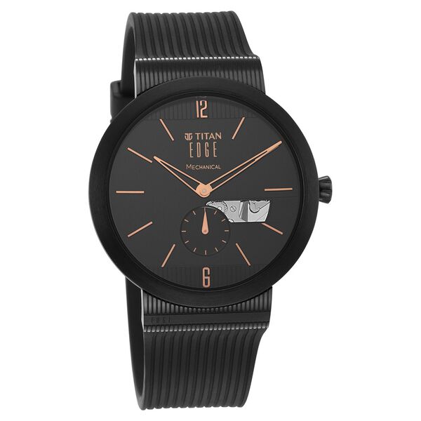 Titan Edge Mechanical Black Dial Mechanical Strap Watch for Men - image number 1