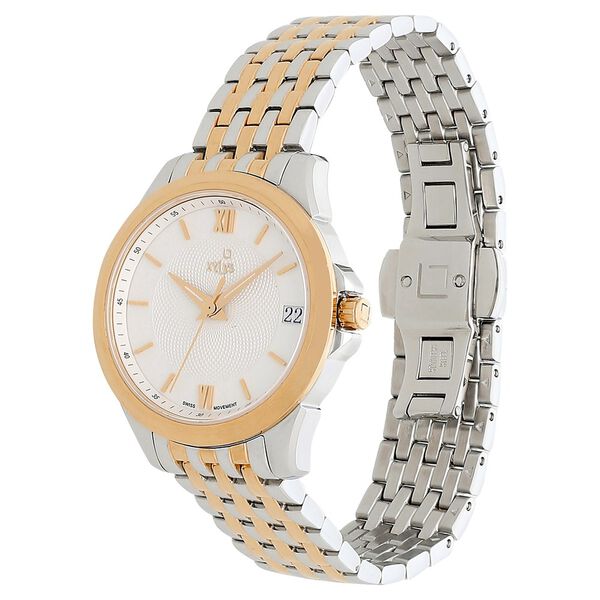 Xylys Swiss Analog with Date Two Toned Stainless Steel Strap White Dial Watch for Women - image number 2
