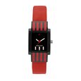 Fastrack Quartz Analog White Dial Leather Strap Watch for Girls