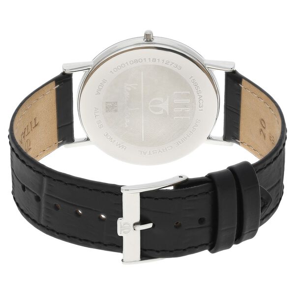 Titan Xerxes Desai Quartz Analog Black Dial Leather Strap Unisex Watch - image number 4