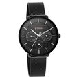 Titan Women's Svelte Rose gold: Multi-Function Watch with Leather Strap