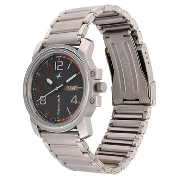 Fastrack Brown Dial Quartz Analog with Day and Date Watch for Guys