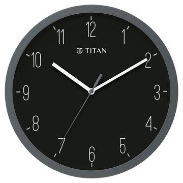 Titan Contemporary Colours Wall Clock - Grey 32 cm x 32 cm (Medium)
