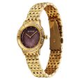 Titan Glamour Quartz Analog Brown Dial Golden Stainless Steel Strap Watch For Women - image number 2
