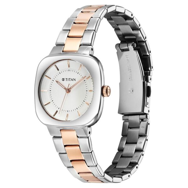Titan Horizon Quartz Analog Silver Dial Stainless Steel Strap Watch For Women - image number 2