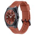 Poze By Sonata Quartz Analog Orange Dial Orange Silicone Strap Watch For Men - image number 4