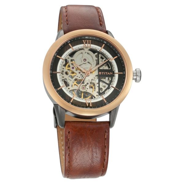 Titan Automatic Anthracite Dial Watch for Men - image number 0