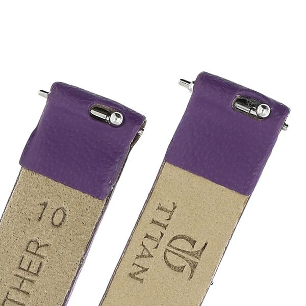 10 mm Purple Genuine Leather Strap for Women - image number 4
