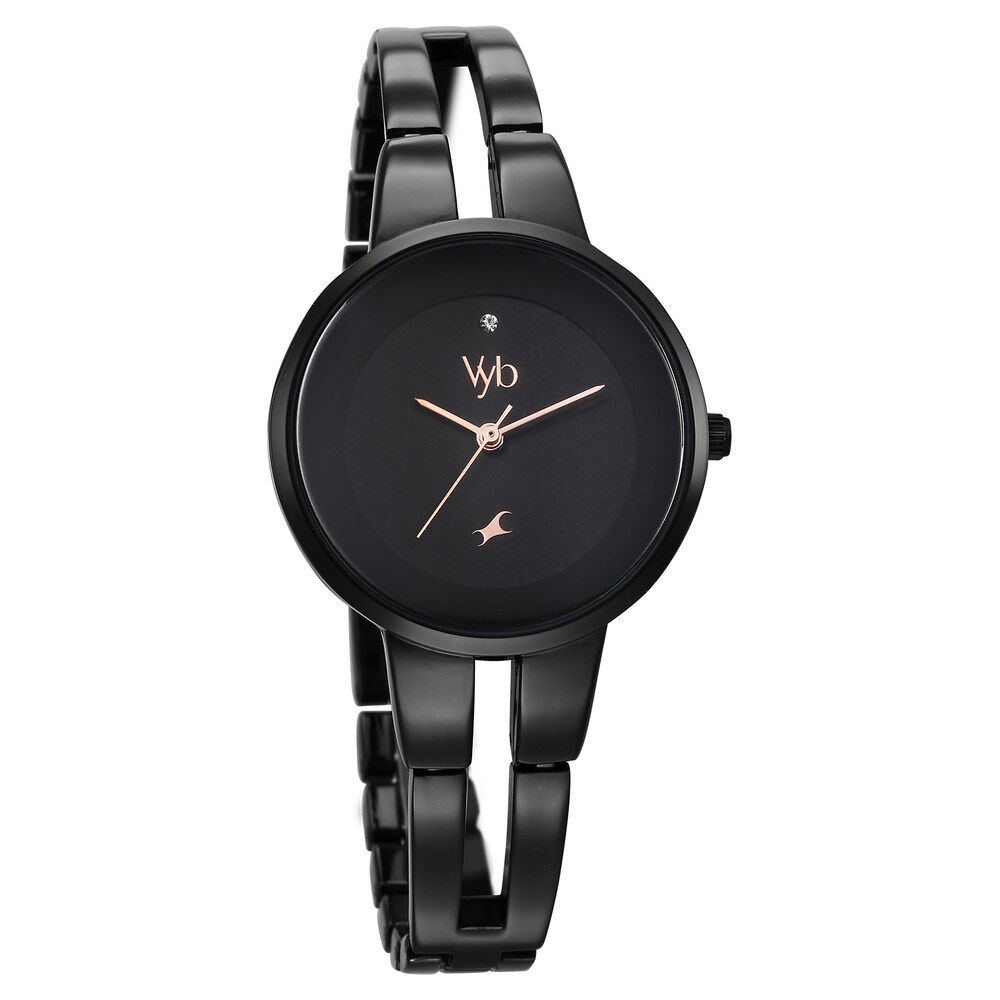 Fastrack black chain watch top