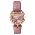 Poze By Sonata Quartz Analog Pink Dial Pink PU Leather Strap Watch For Women - image number 1