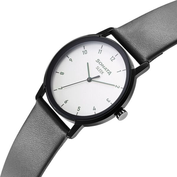 Sleek Grey Dial Analog Watch for Men - image number 2