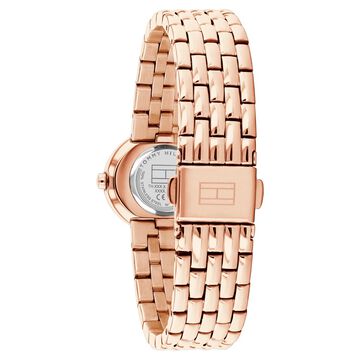 Tommy Hilfiger Quartz Analog Silver Dial Rose Gold Stainless Steel Strap Watch For Men