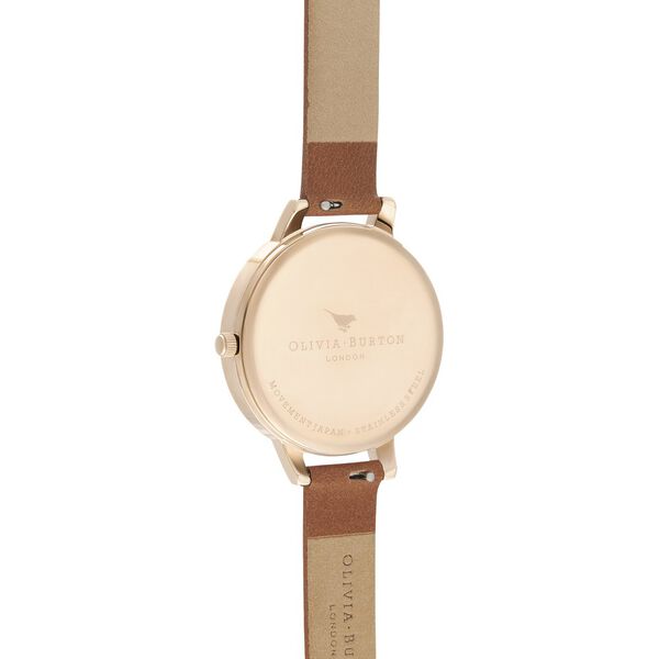 Olivia Burton Quartz Analog White Dial Leather Strap Watch for Women - image number 2