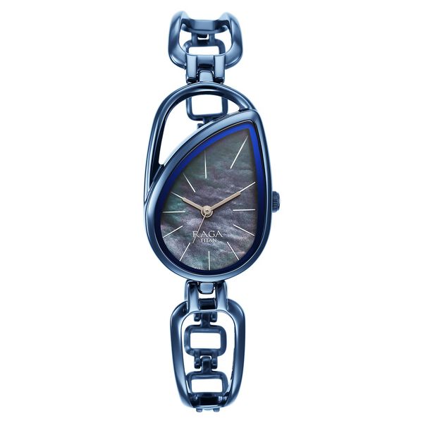 Titan Raga Chic Quartz Analog Blue Dial Blue Metal Strap Watch for Women - image number 0