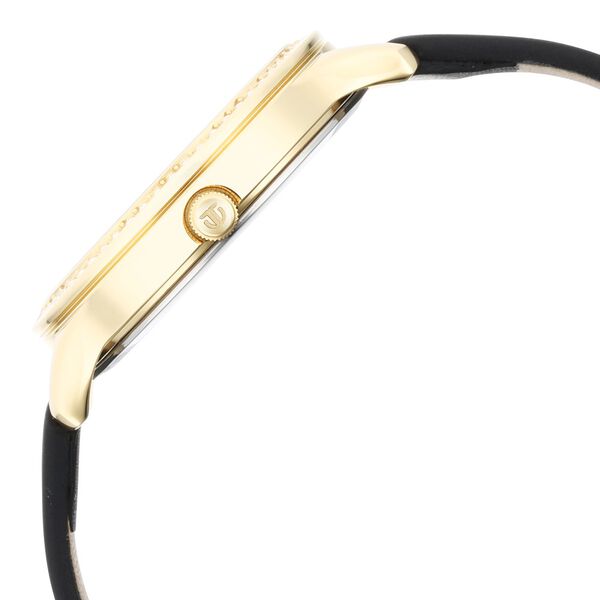 Titan Wander Black Dial Women Watch With Leather Strap - image number 3