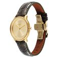 Titan Nebula Lustre 18 KT Gold Quartz Analog 18KT Gold Dial Leather Strap Watch For Women - image number 2
