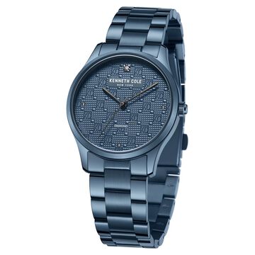 Kenneth Cole Quartz Analog Blue Dial Stainless Steel Strap Watch for Women