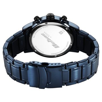 Titan Octane Primal Quartz Chronograph Blue Dial Blue Stainless Steel Strap Watch For Men