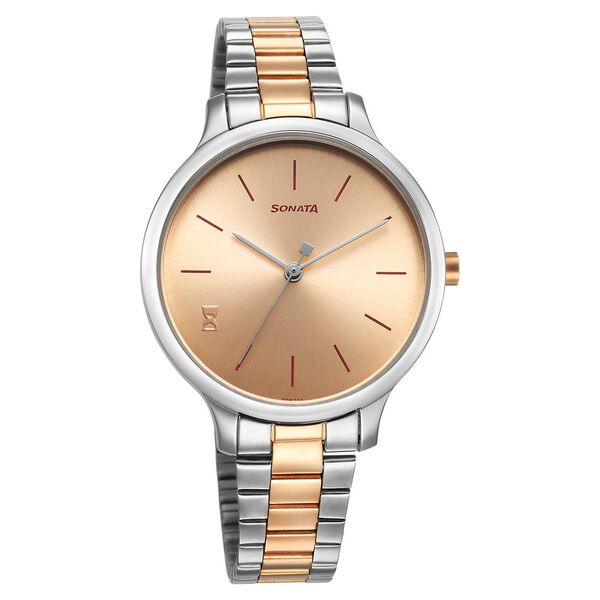 Sonata Play Rose Gold Dial Watch for Women - image number 0
