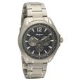 Titan Quartz Multifunction Black Dial Leather Strap Watch for Men