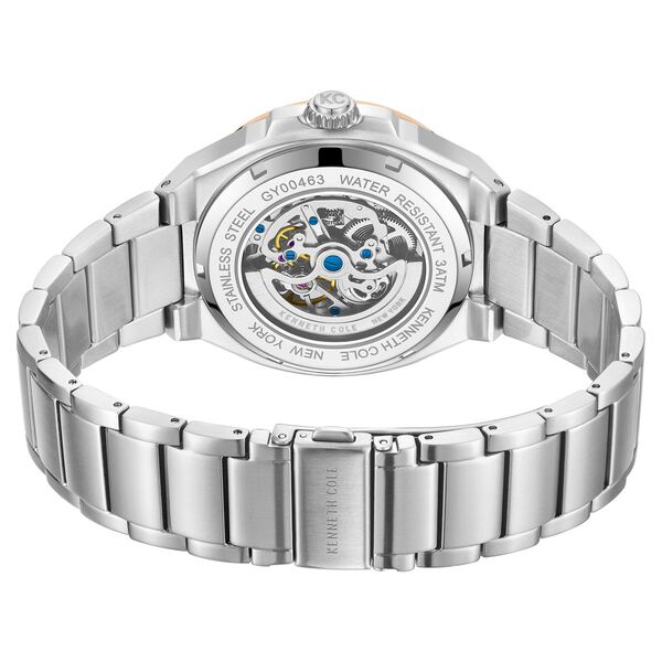 Kenneth Cole Automatic Grey Dial With Silver Stainless Steel Strap Watch For Men - image number 4