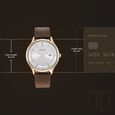 Titan Classique Slimline Silver Dial Analog with Date Leather Strap watch for Men - image number 2