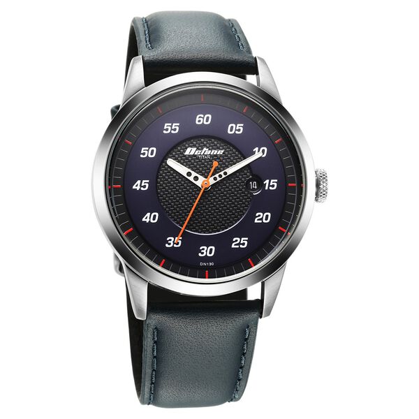 Titan Octane Quartz Analog with Date Blue Dial With Blue Leather Strap Watch For Men - image number 1