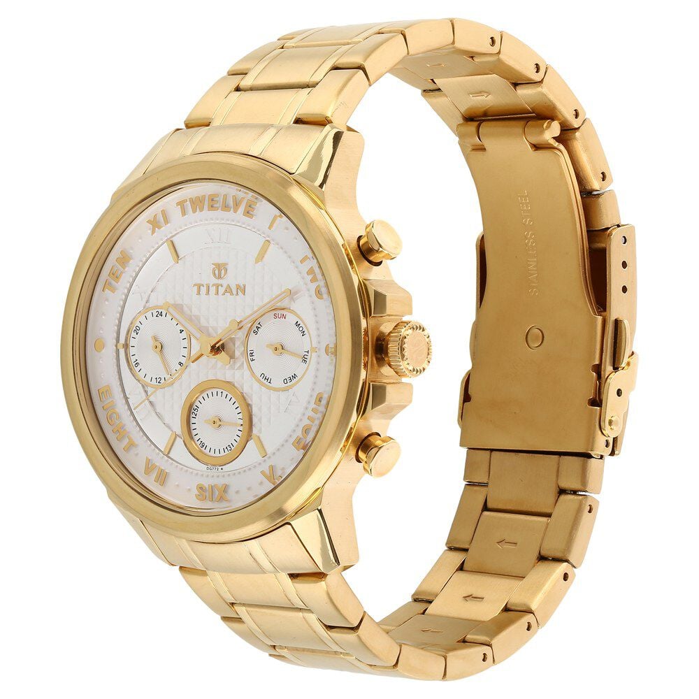 Titan watches on sale gold plated