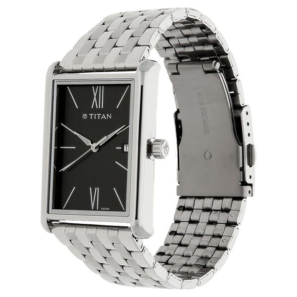 Titan Workwear Anthracite Dial Analog Stainless Steel Strap watch for Men - image number 1