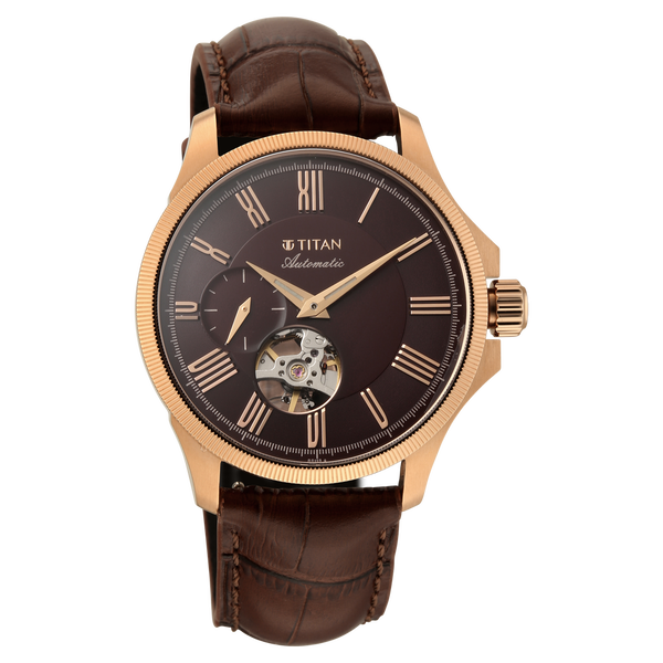 Titan Signature Atrium Offset Seconds Open Heart Automatic - image number 1