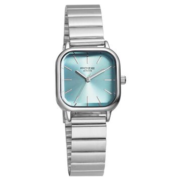 Poze by Sonata Quartz Analog Blue Dial Stainless Steel Strap Watch for Women