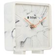 Titan Contemporary Marble Texture Table Clock 12.5 x 12.5 cm (Small) - image number 2