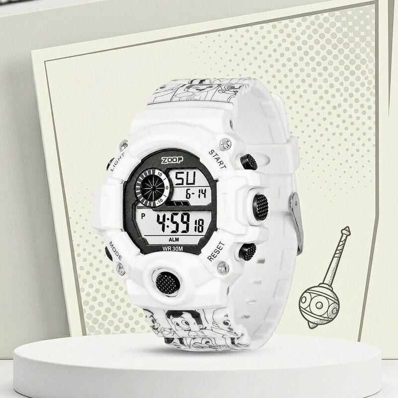 Zoop Chhota Bheem 2.0 Digital Unisex Watch For Kids With Black Printed Strap From House Of Titan